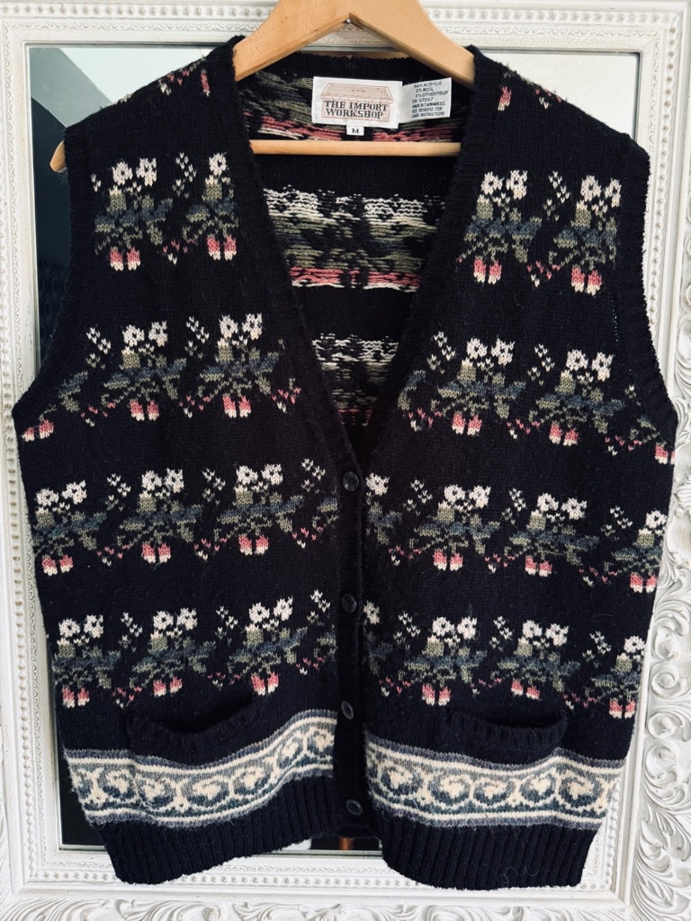 Vintage Wool Blend Sweater Vest